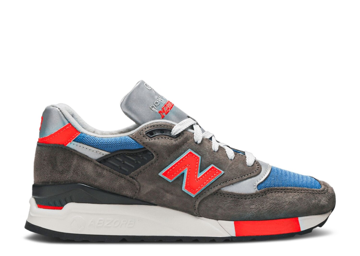 Кроссовки New Balance J. Crew X 998 Made In Usa 'Grey Blue Orange', серый