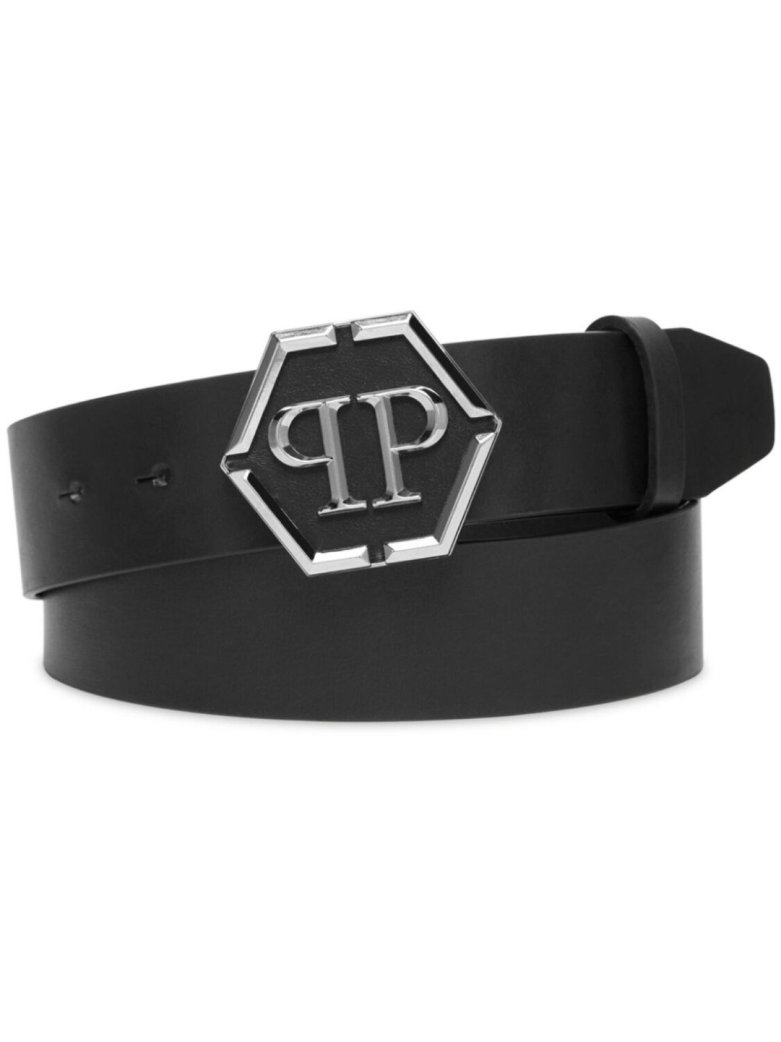 

Philipp Plein ремень с пряжкой-логотипом, черный