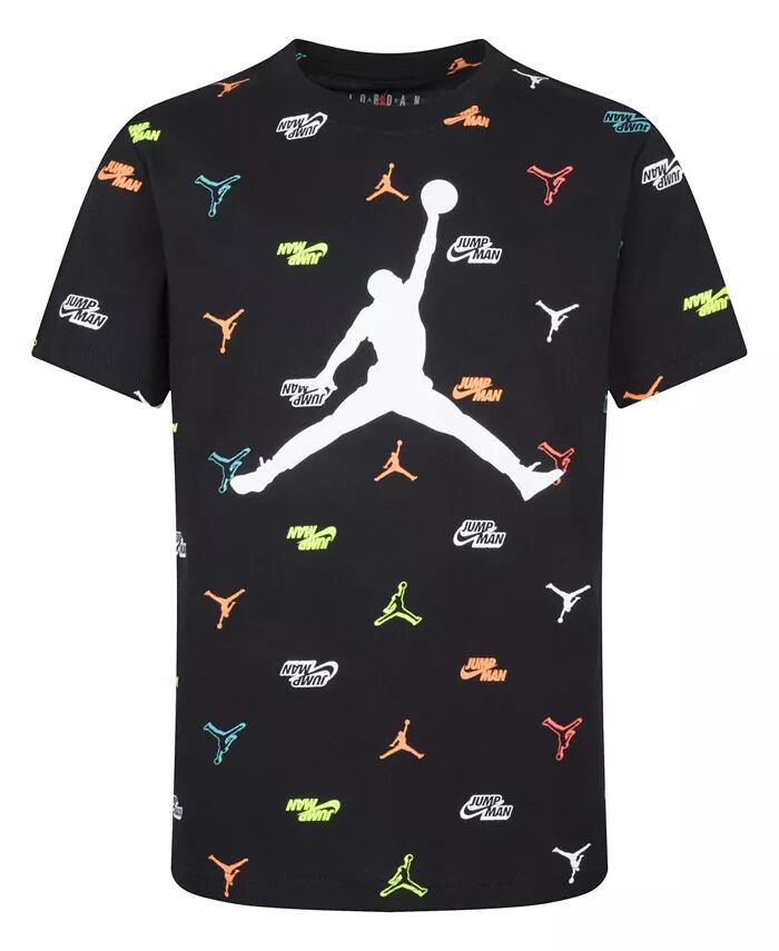 

Футболка с графическим логотипом Big Boys Jumpman Jordan, черный