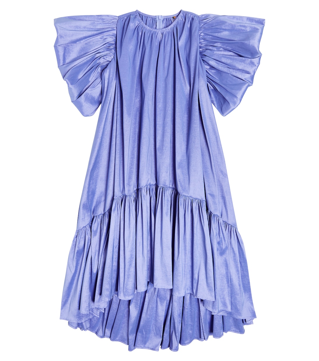 Платье из тафты с оборками Caroline Bosmans, синий топ из тафты caroline bosmans розовый