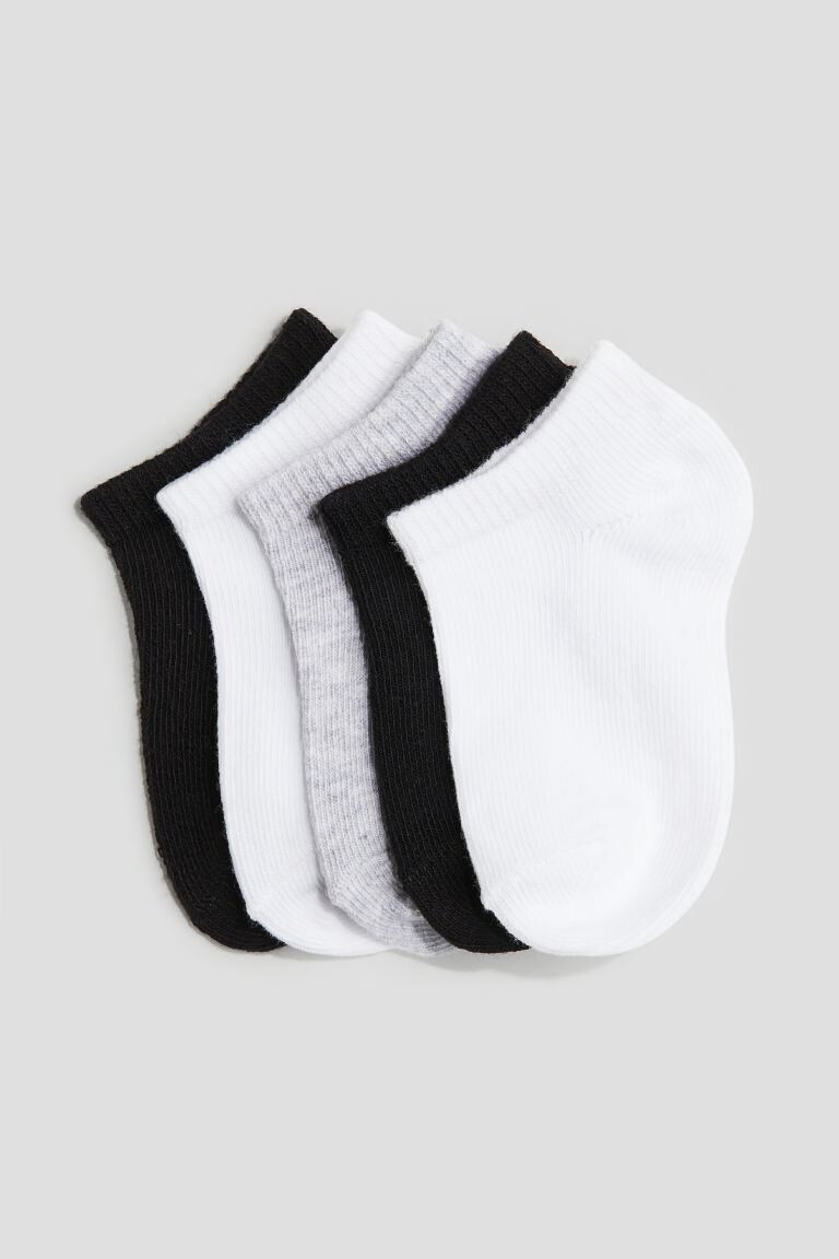 

Упаковка из 5 носков-кроссовок H&M, черный