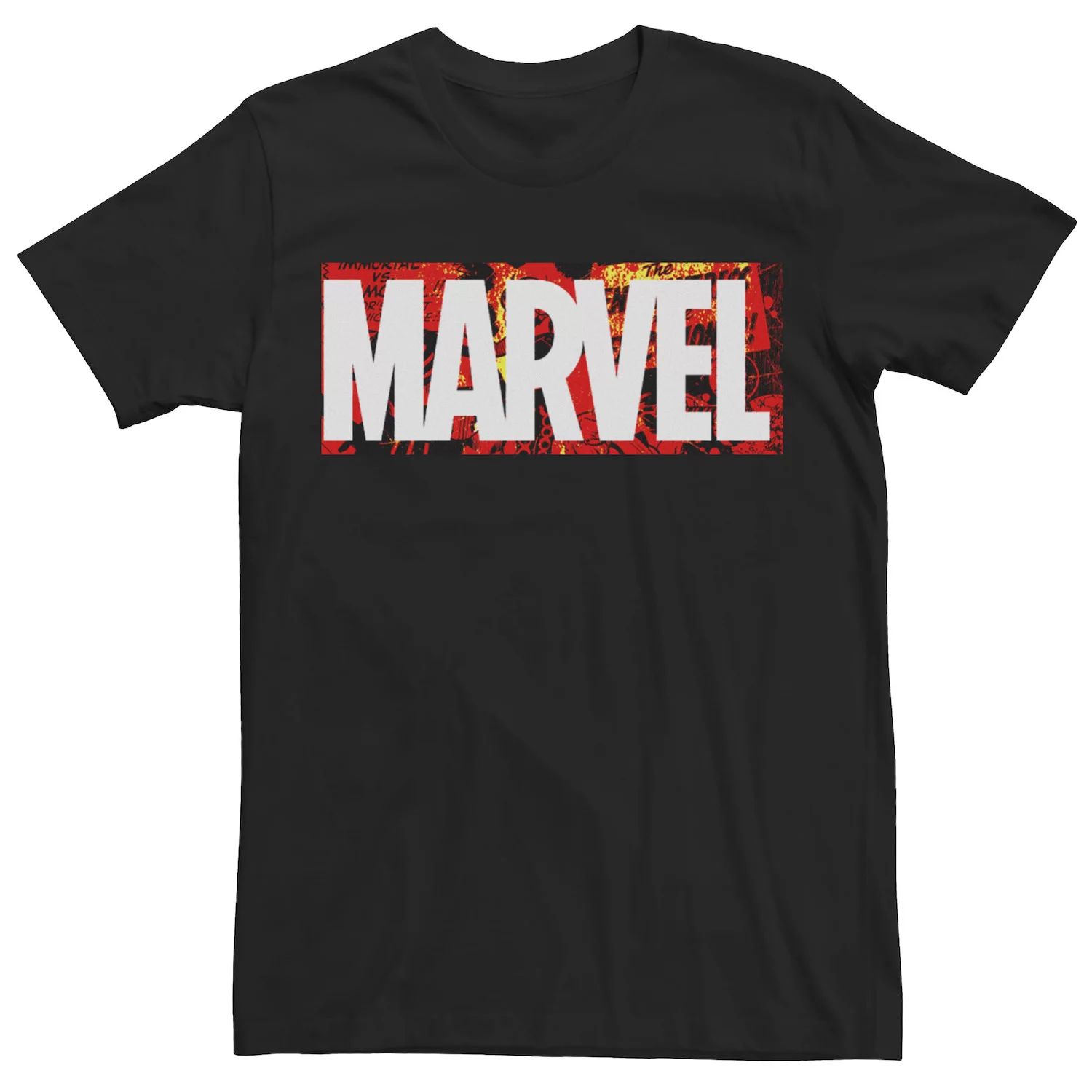 Мужская футболка с логотипом в стиле комиксов Marvel
