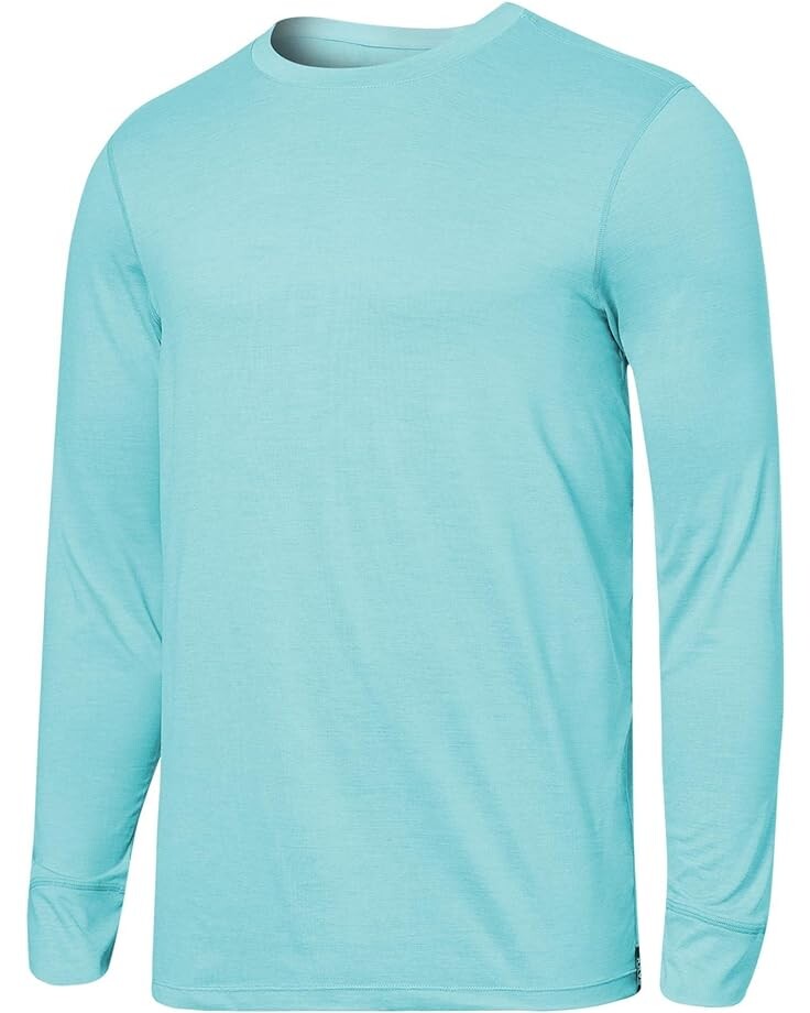 

Футболка SAXX UNDERWEAR Droptemp All Day Cooling Crew, цвет Light Aqua Heather