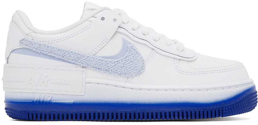 

Бело-синие кроссовки Nike Air Force 1 Shadow, Синий
