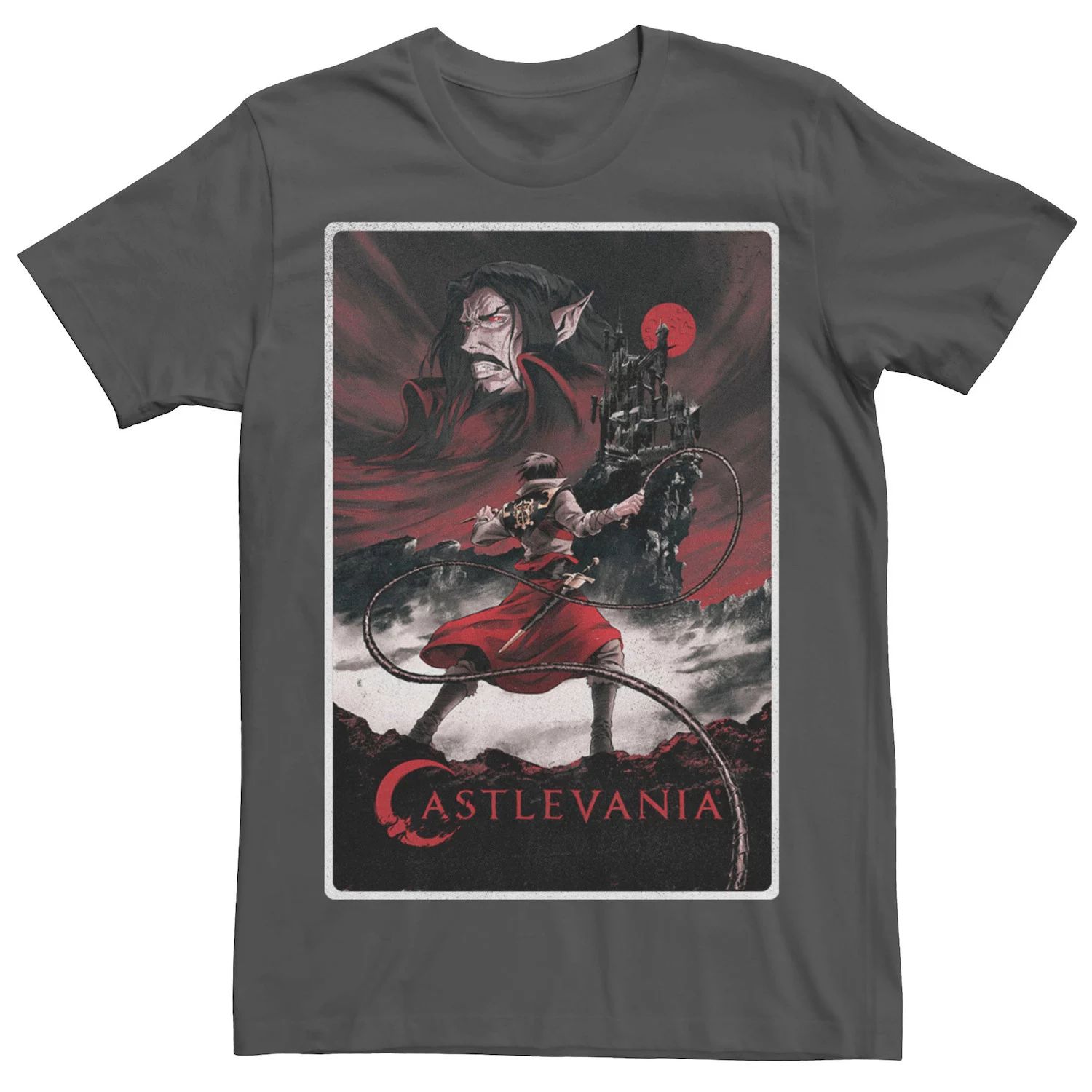 Мужская футболка с плакатом Netflix Castlevania Licensed Character цена и фото