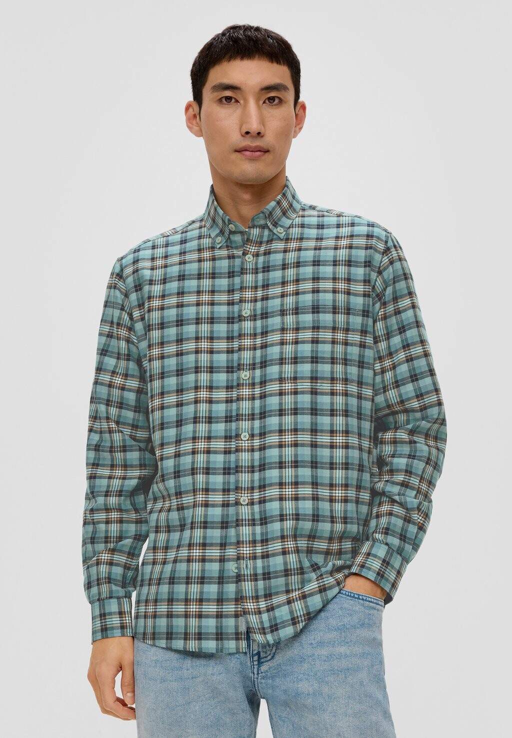 

Рубашка REGULAR BUTTON DOWN s.Oliver, цвет helles petrol