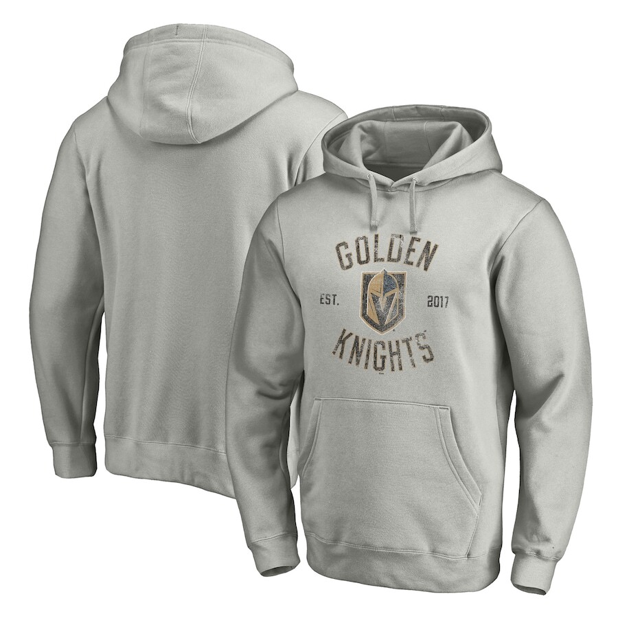 

Пуловер с капюшоном Fanatics Branded Vegas Golden Knights, серый