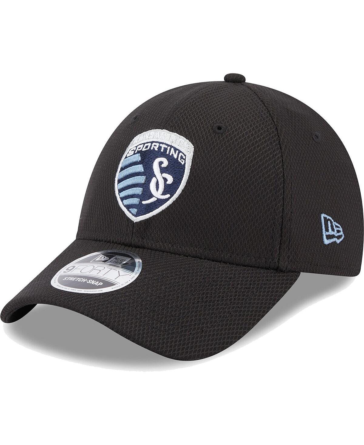 

Мужская черная кепка Sporting Kansas City Basic 9FORTY Mesh Snapback New Era