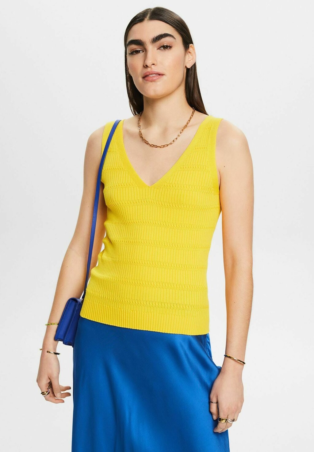 

Топ MIT V-AUSSCHNITT Esprit, цвет yellow