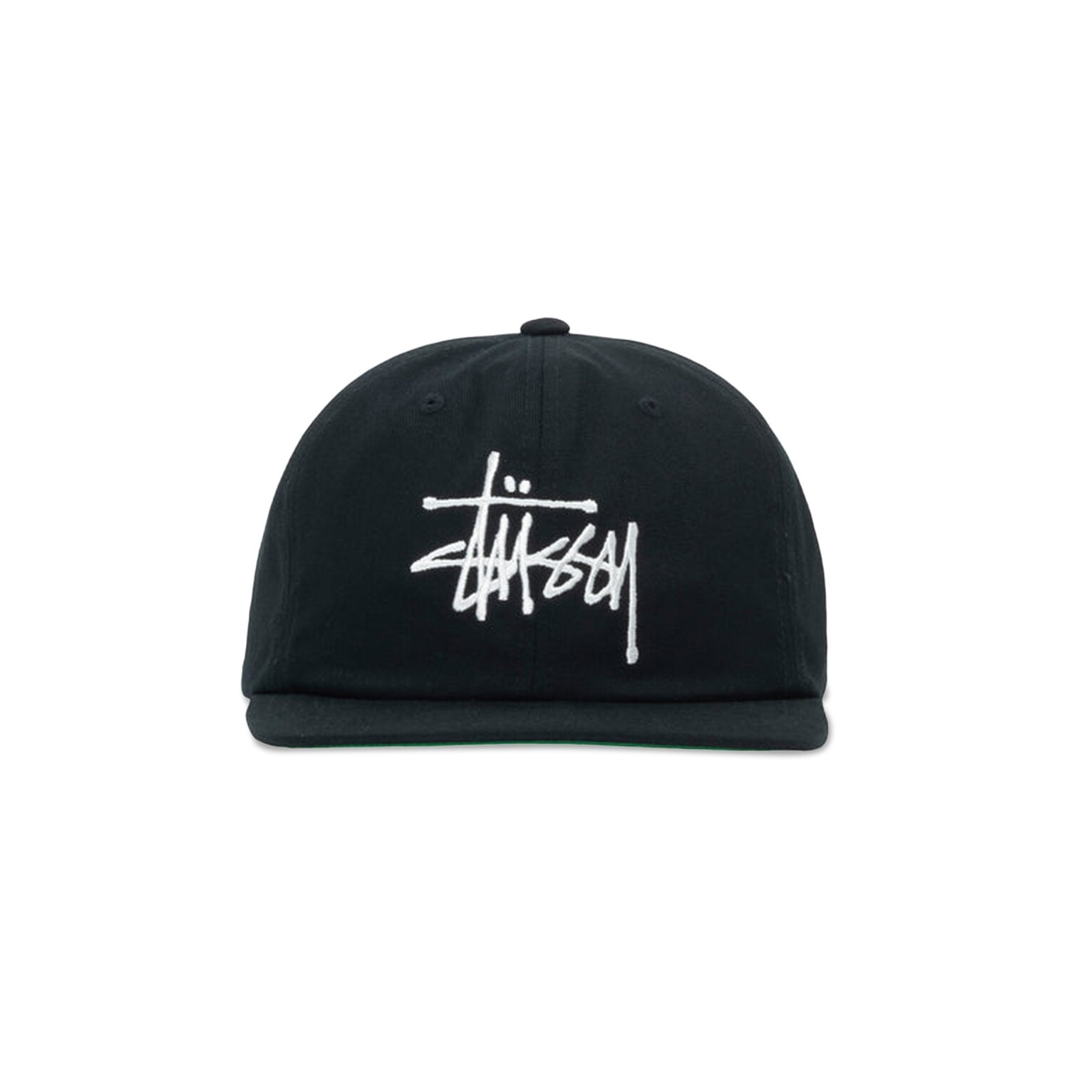 

Базовая кепка с ремешком Stussy, черная