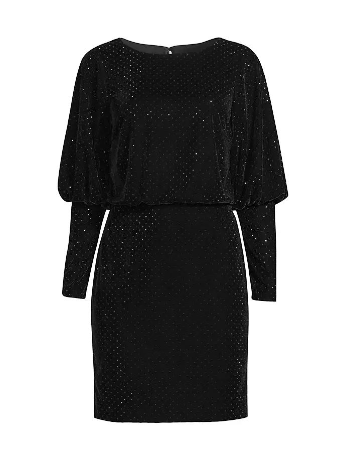 цена Бархатное мини-платье, украшенное стразами Liv Foster, черный