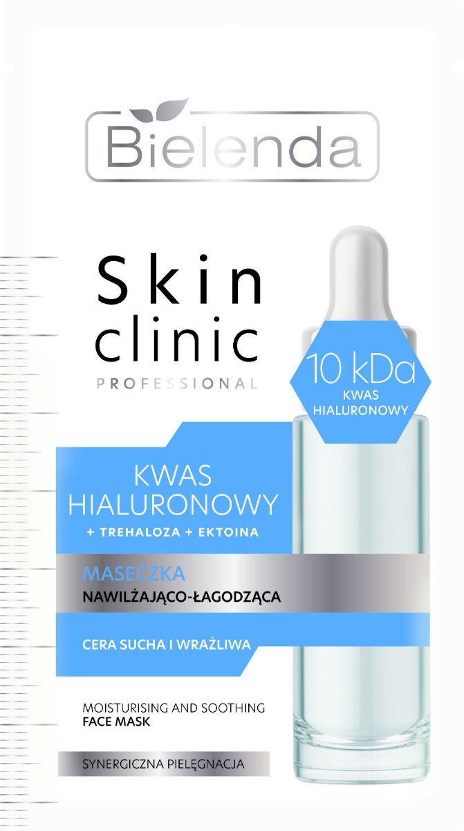 Bielenda Skin Clinic Professional Kwas Hialuronowy медицинская маска, 8 g сыворотка для лица bielenda сыворотка увлажняющая и успокаивающая skin clinic professional kwas hialuronowy