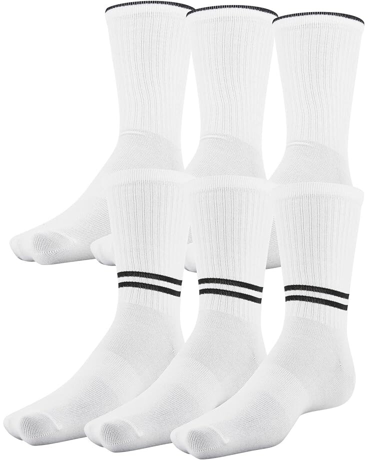 

Носки Under Armour Essential Crew Socks 6-Pairs, белый