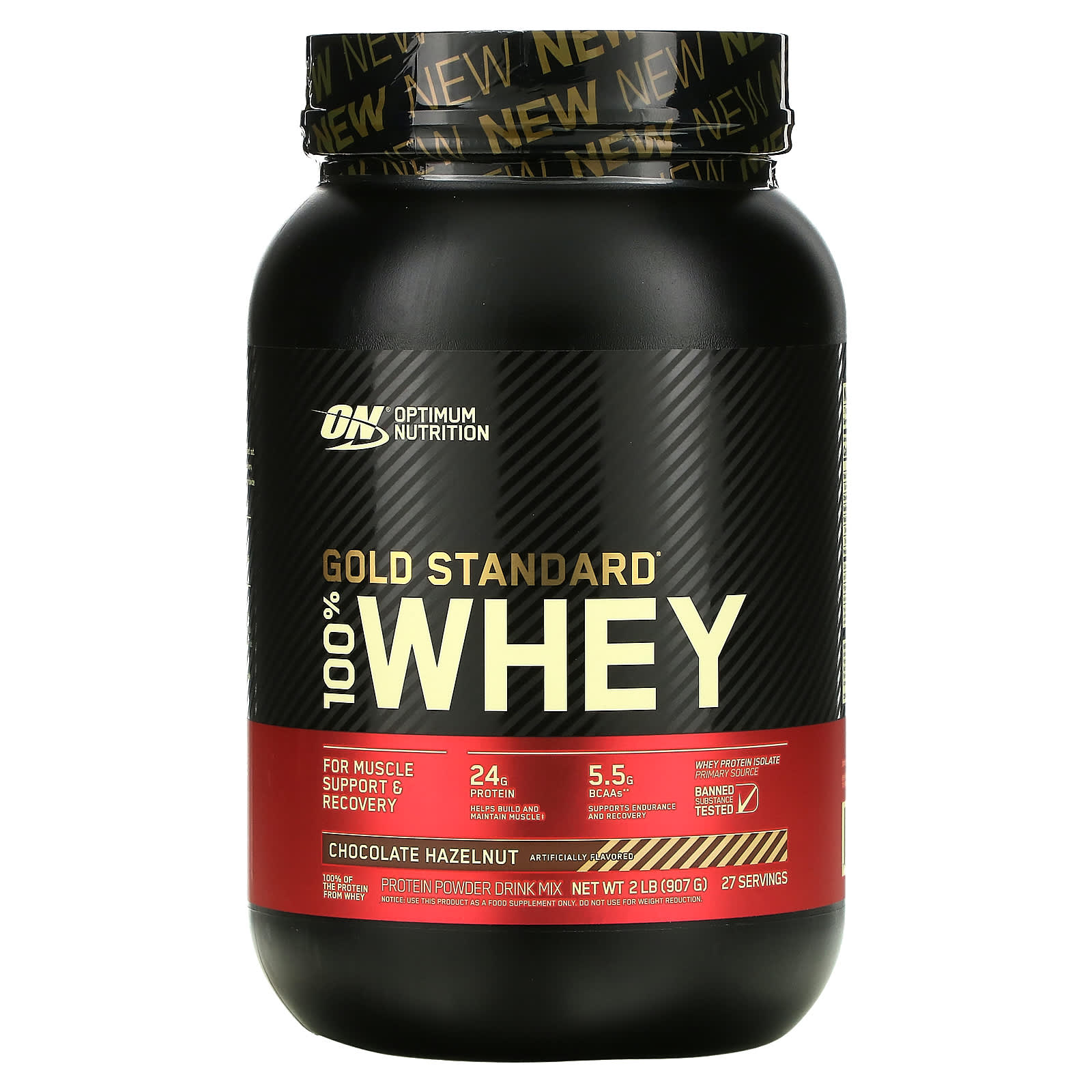 

Gold Standard, 100% сыворотка, со вкусом фундука в шоколаде, 907 г (2 фунта), Optimum Nutrition