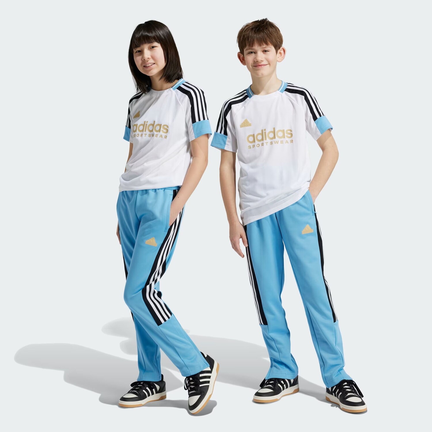 

Брюки Tiro Nations Pack для детей Adidas, цвет Light Blue/Black/White