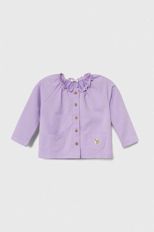 Детская толстовка United Colors of Benetton, фиолетовый толстовка united colors of benetton средней длины капюшон карманы размер 120 s серый