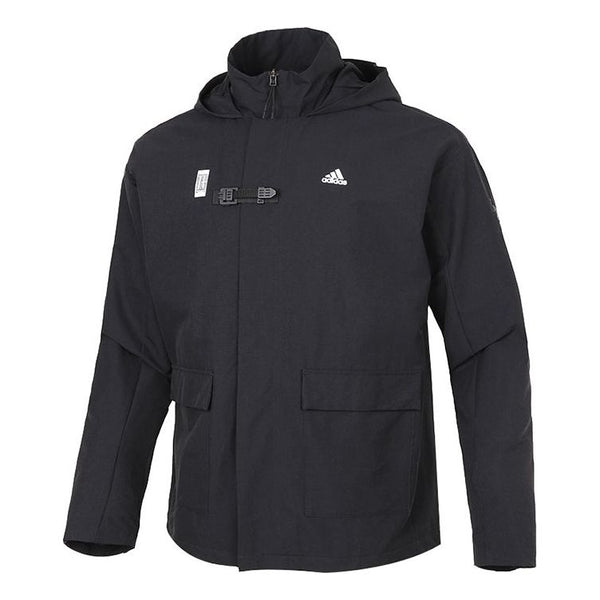 цена Куртка adidas Wj Jkt Warm Solid Color Casual Sports Hooded Jacket Black, черный