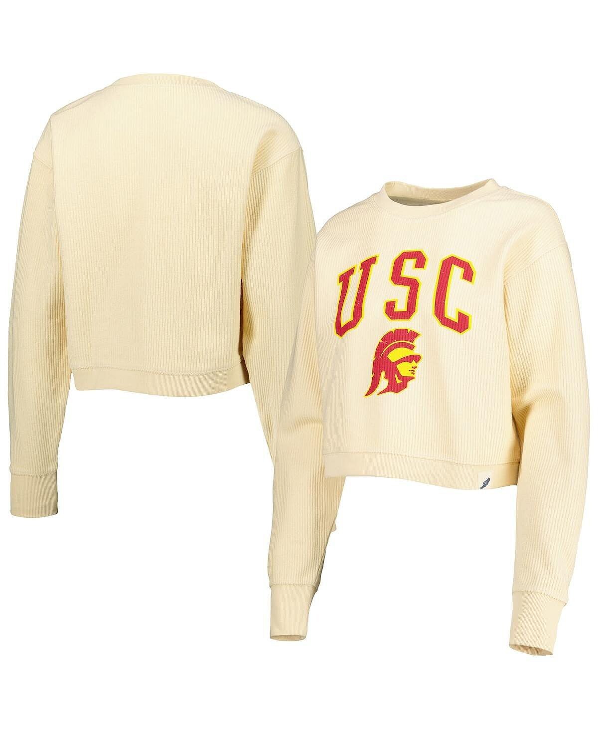 

Женский кремовый свитшот Usc Trojans Classic Campus Corded Timber League Collegiate Wear