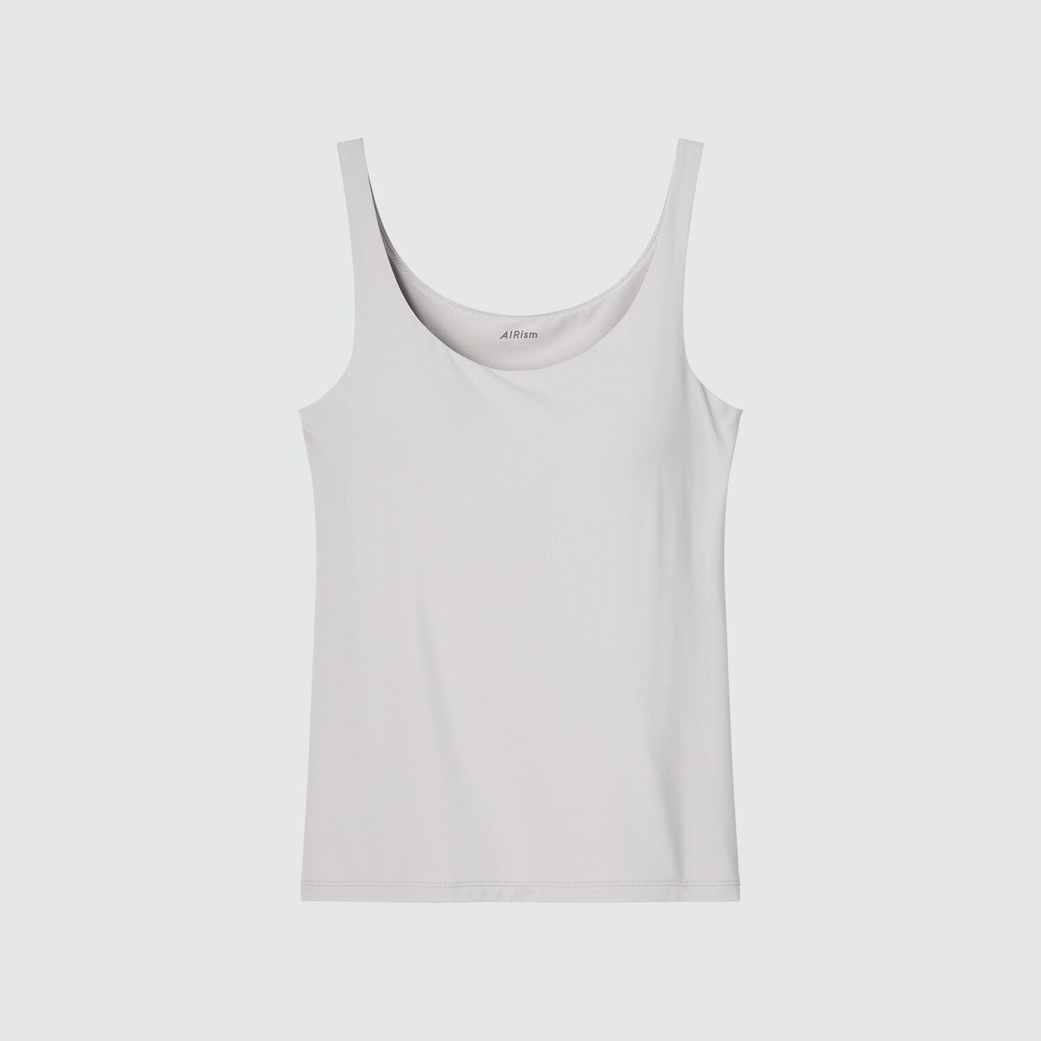 

Топ-бюфт Uniqlo AIRism без рукавов, светло-серый