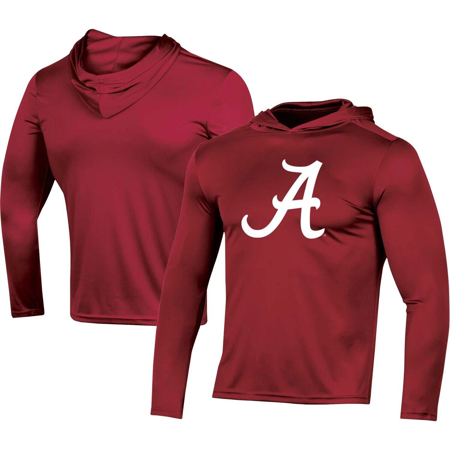 

Мужская футболка с капюшоном и длинными рукавами с логотипом Champion Crimson Alabama Crimson Tide