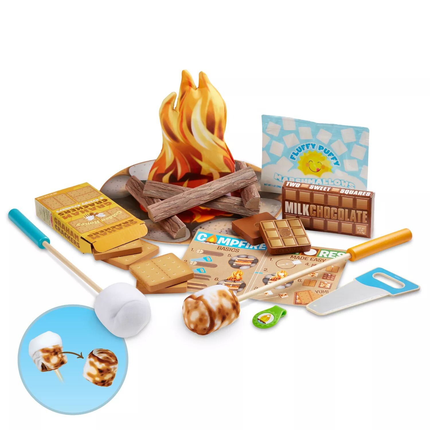 Игровой набор Melissa & Doug Let's Explore Campfire S'mores Melissa & Doug