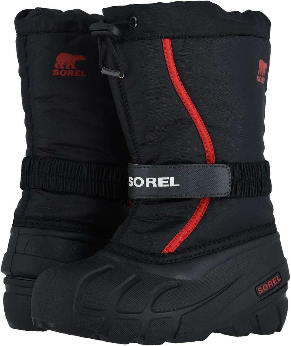 

Зимние ботинки Flurry SOREL, цвет Black/Bright Red 1