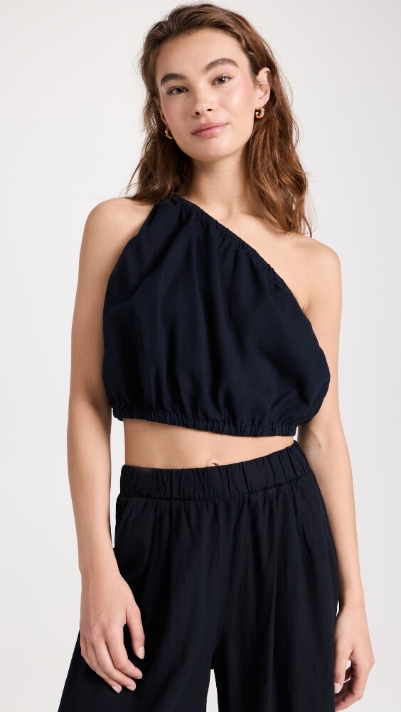 

Топ Stateside Linen One Shoulder Knot