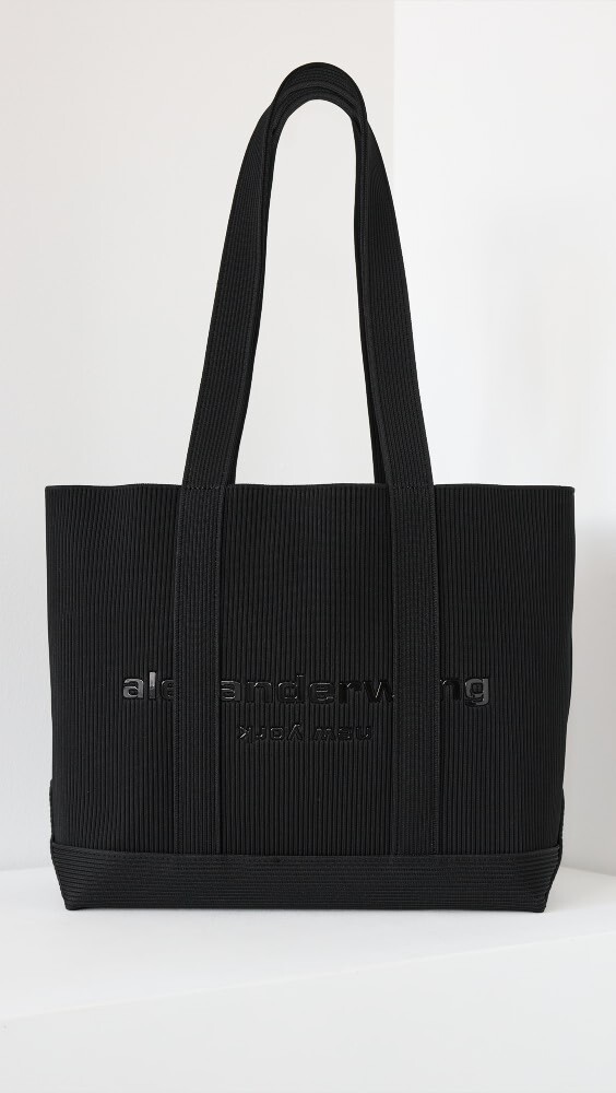 

Сумка-тоут Alexander Wang Ryan Knit Medium, черный