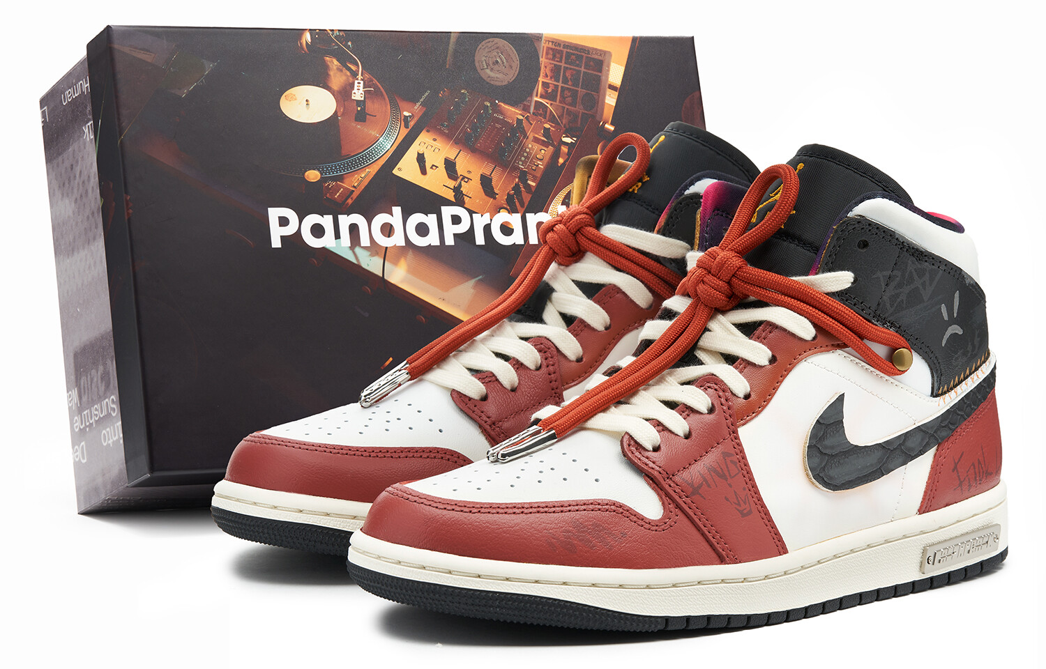 

Кроссовки Air Jordan 1 Vintage Basketball Shoes Men High-Top Black/Red