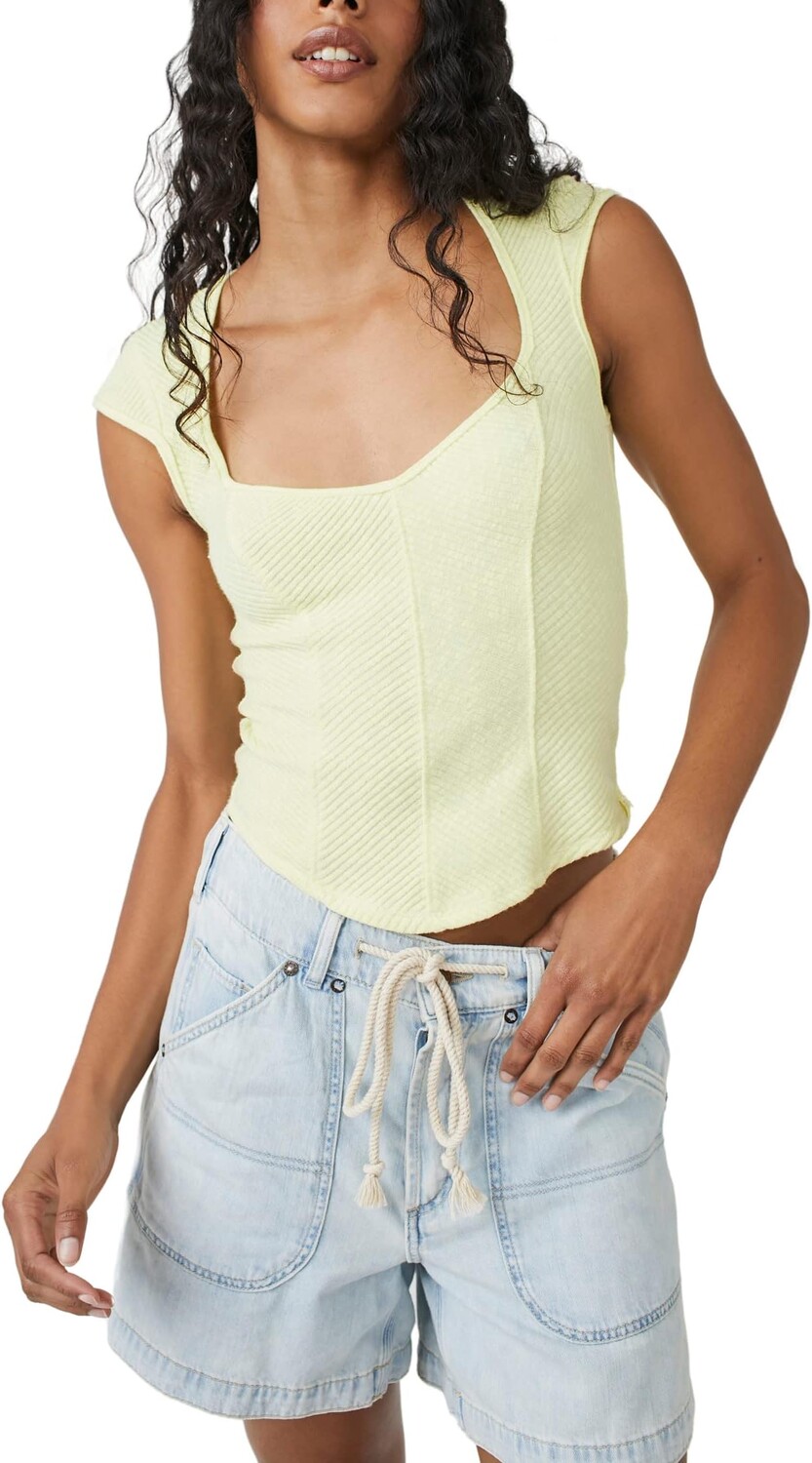 

Топ Boss Babe Tank Free People, цвет Key Lime Pie