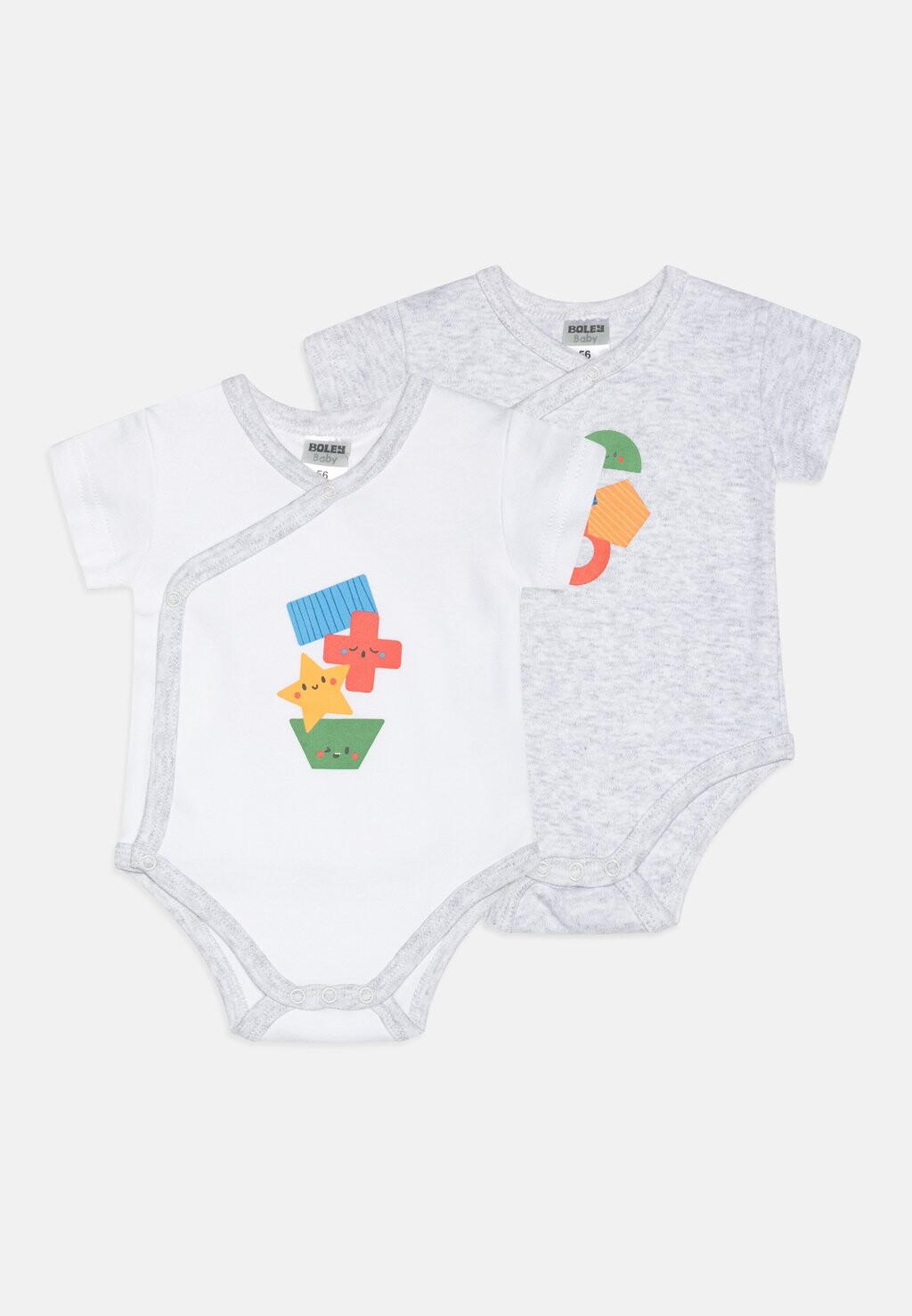 

Боди UNISEX 2 PACK Jacky Baby, цвет grey/multi-coloured
