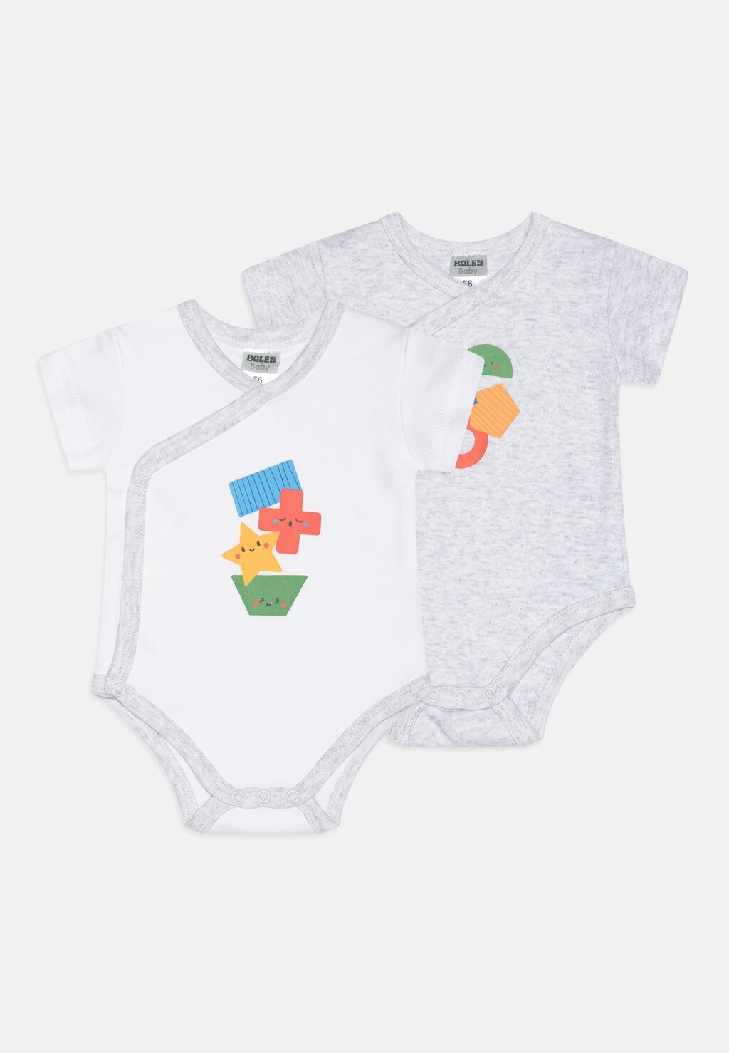 Боди UNISEX 2 PACK Jacky Baby, цвет grey/multi-coloured комбинезон unisex set jacky baby цвет grey