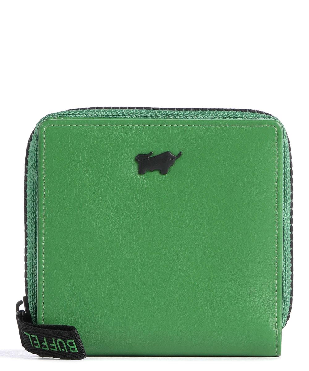 RFID-кошелек Capri из мягкой яловой кожи Braun Büffel, зеленый