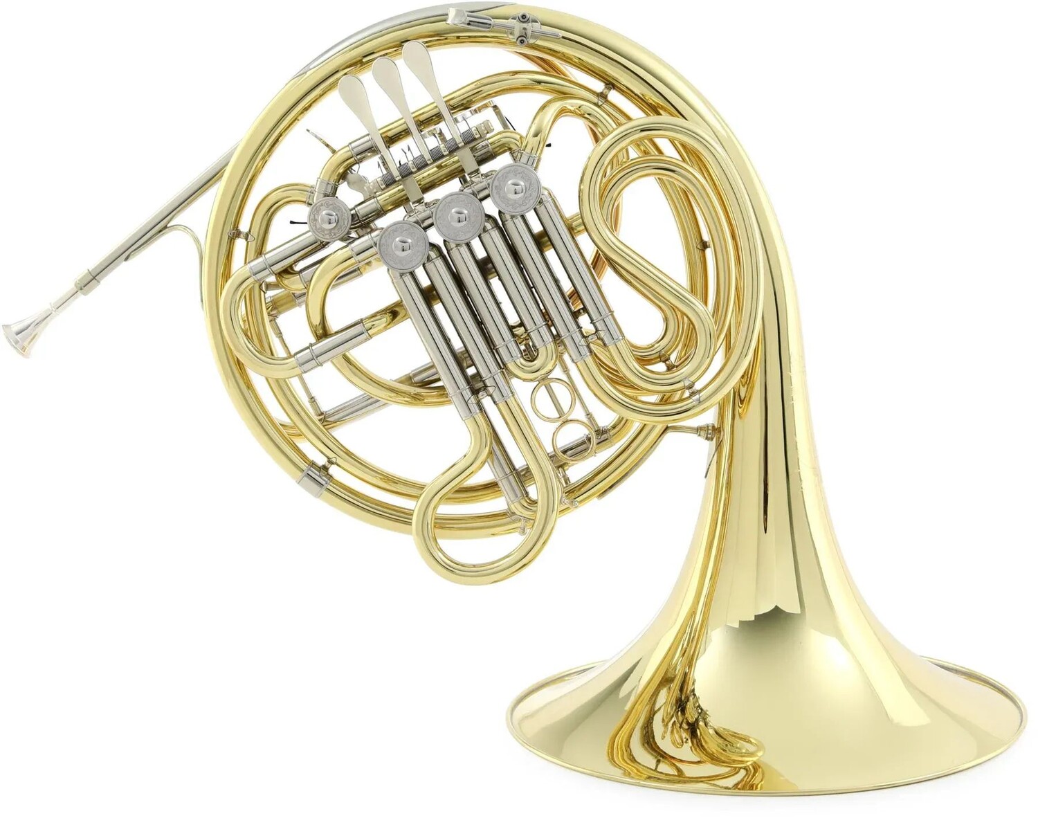 

Новая двойная валторна среднего класса Eastman EFH682 — золотой латунный колокольчик