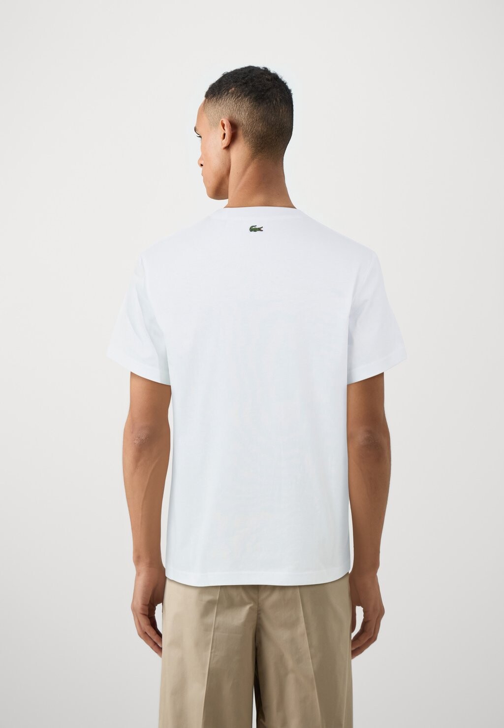 

Футболки с принтом Lacoste, белый
