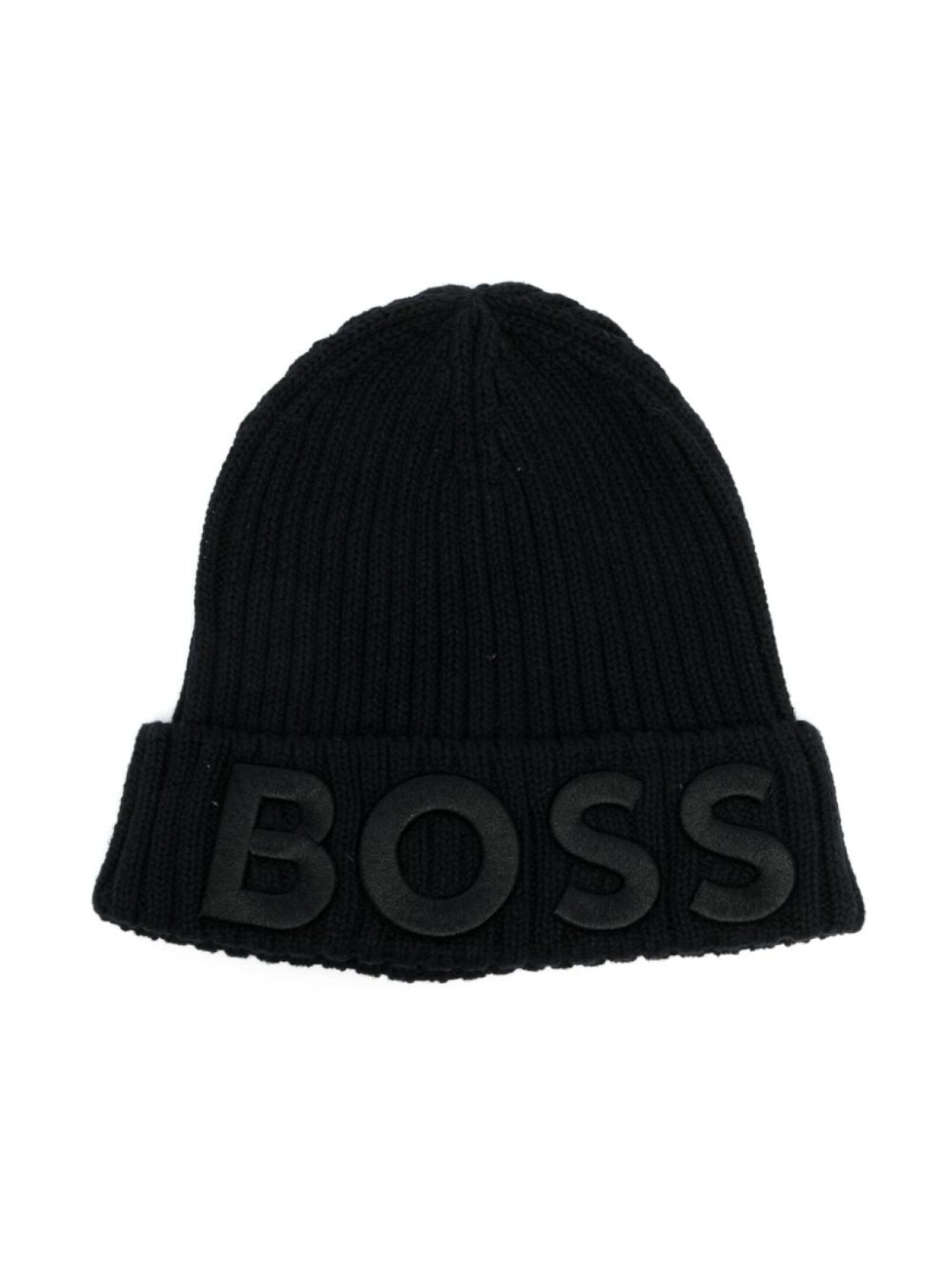 

BOSS Kidswear шапка бини с вышитым логотипом, черный