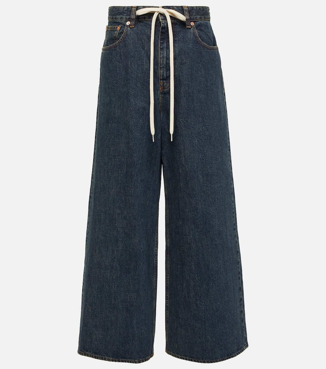 

Джинсы широкого кроя с высокой посадкой Mm6 Maison Margiela, синий