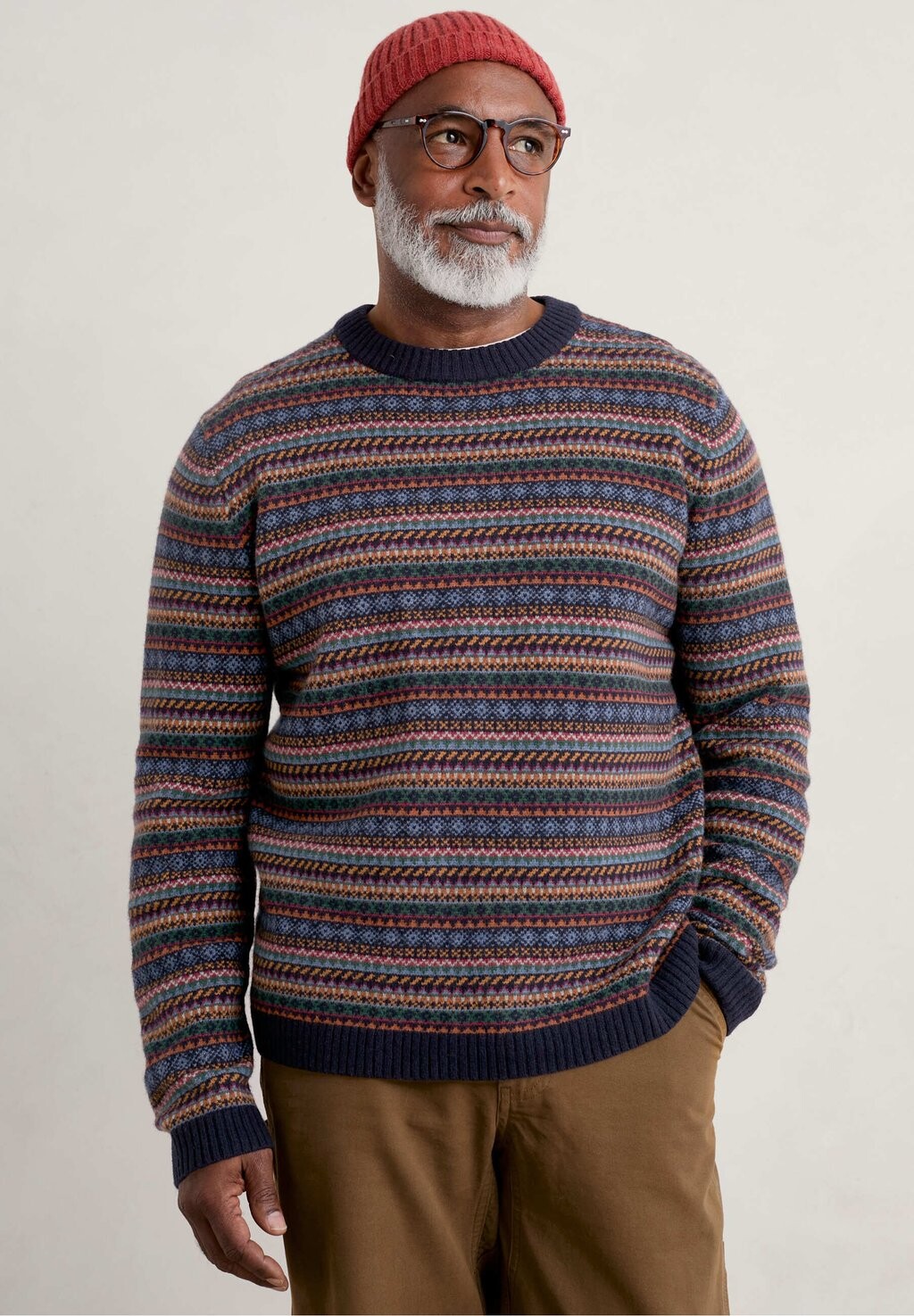 

Свитер Polventon Fair Isle Seasalt Cornwall, цвет man amber multi