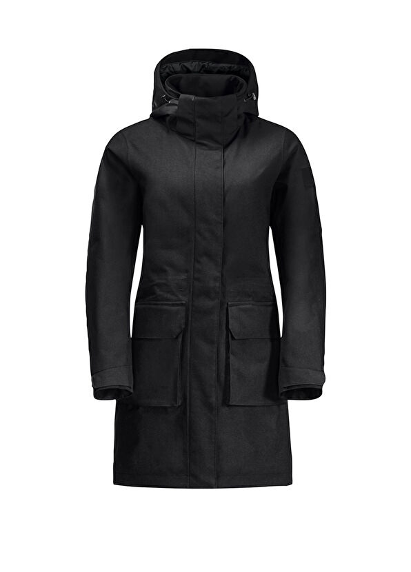 

Женская уличная парка Fierce Wind Jack Wolfskin, черный