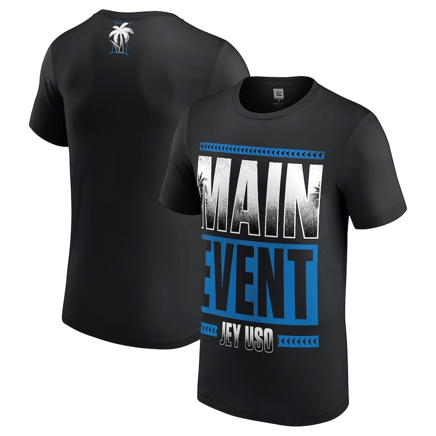 

Футболка с коротким рукавом WWE Authentic Jey Uso, черный