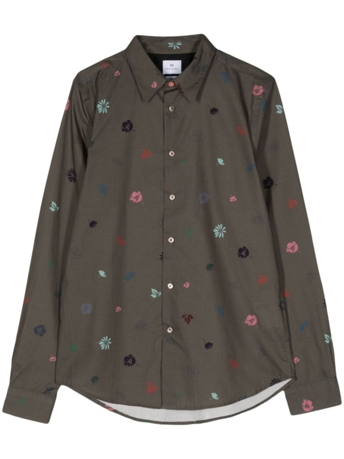 

Рубашка из органического хлопка с цветочным принтом PS Paul Smith, зеленый
