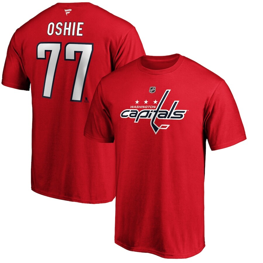 

Футболка с именем и номером Fanatics Branded Washington Capitals, красный