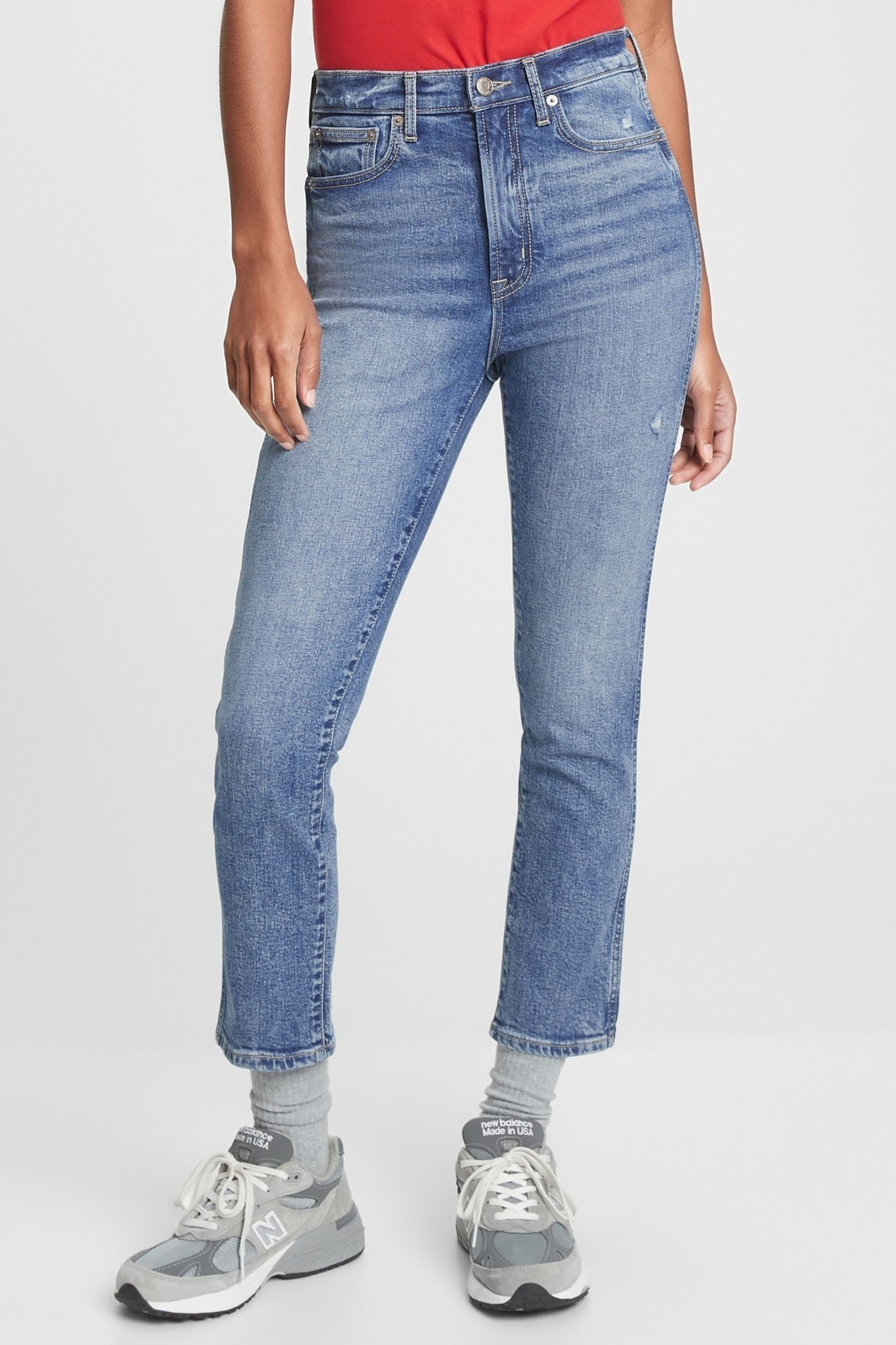 Винтажные узкие джинсы с высокой талией Gap, синий джинсы узкие с высокой талией 29 32 синий