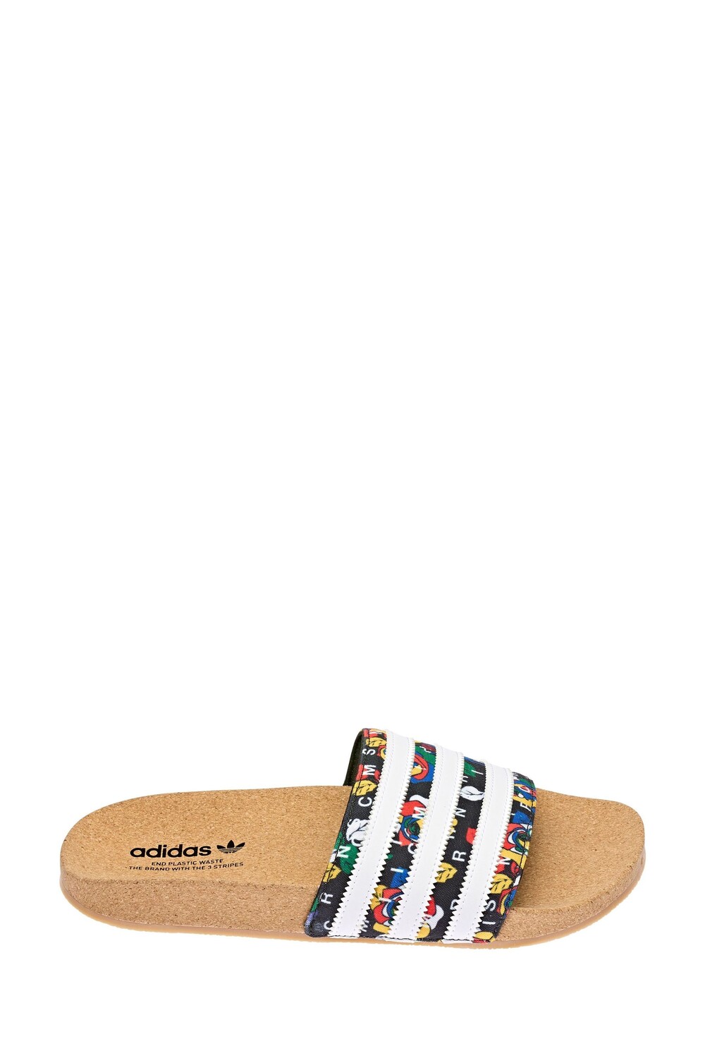 

Шлепанцы Adilette черного цвета Originals adidas, черный