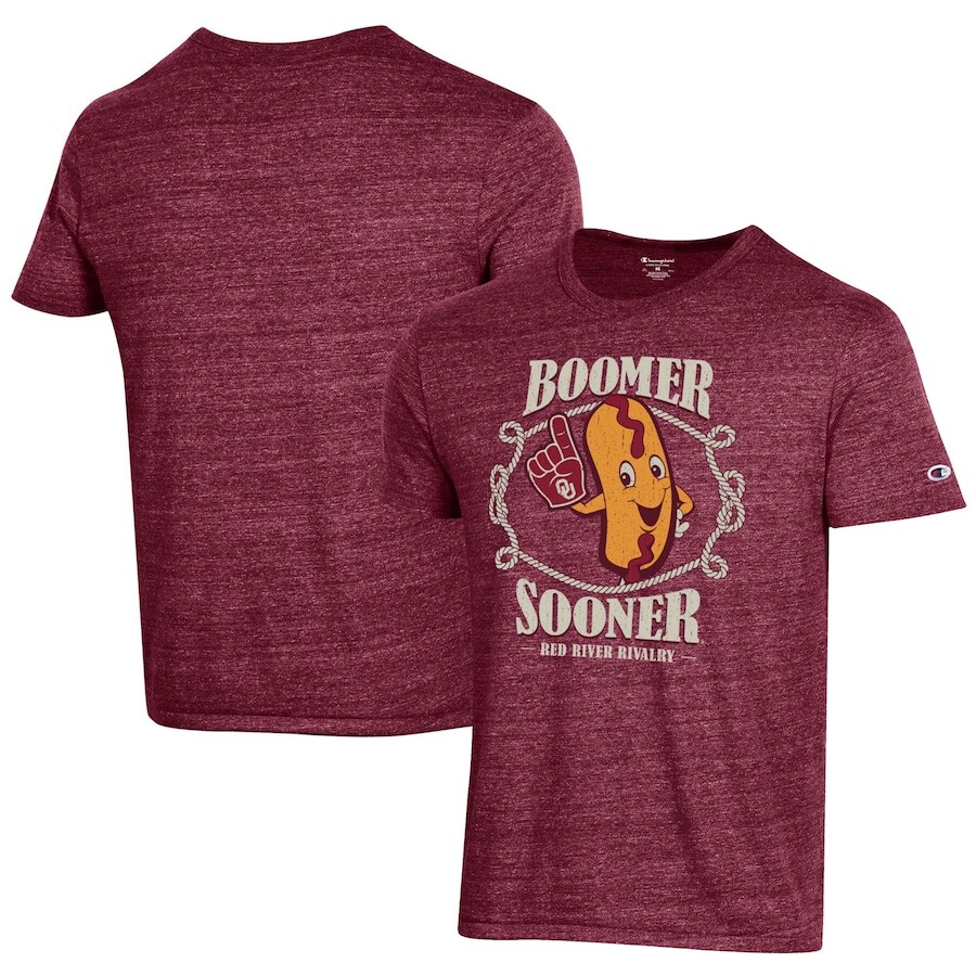 

Футболка с коротким рукавом Champion Oklahoma Sooners, малиновый