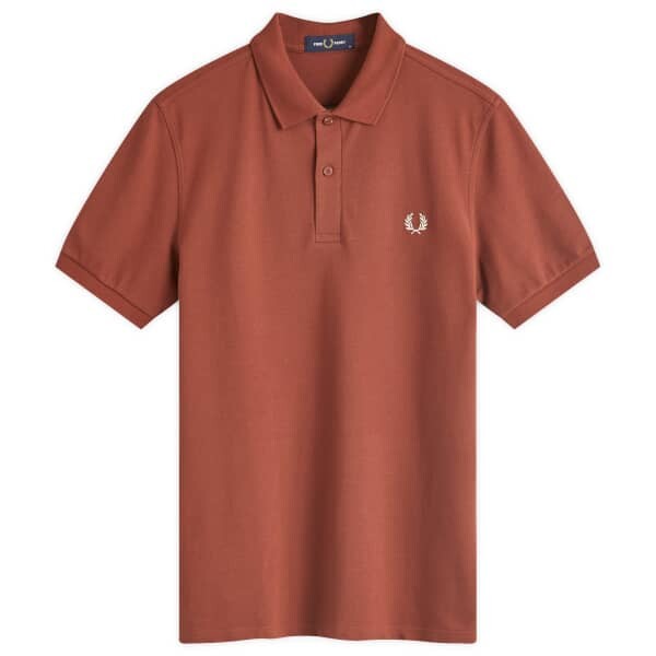 

Простое поло Fred Perry, коричневый