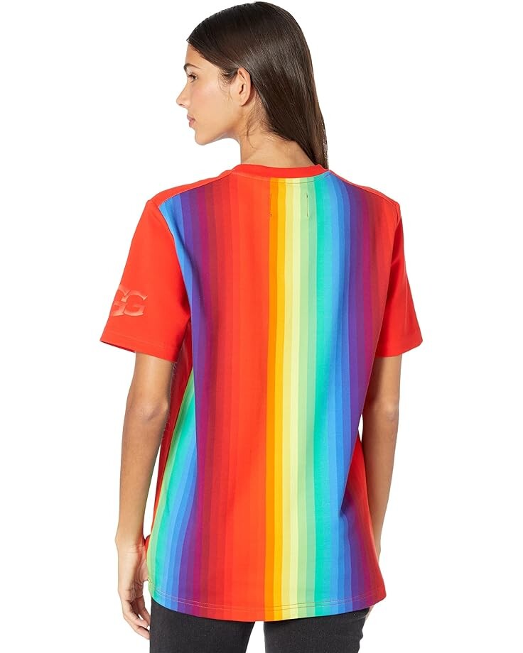 

Футболка UGG Pride Ugg Logo Tee, цвет Rainbow Stripes