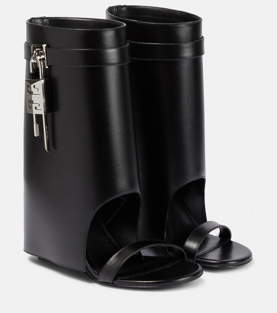

Сандалии с логотипом Shark Lock Givenchy, черный