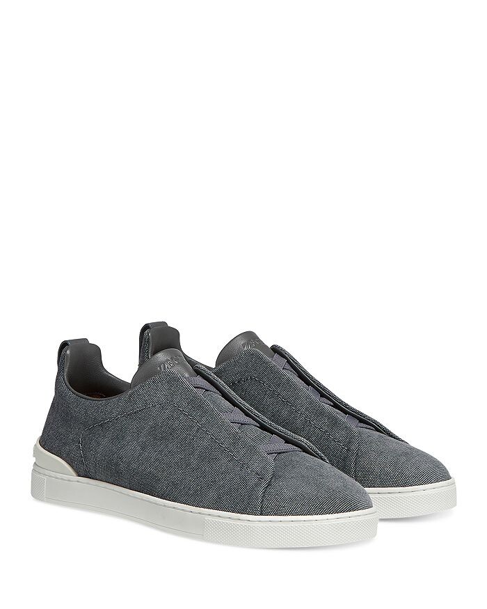 

Мужские низкие кроссовки Triple Stitch из плотной ткани Zegna