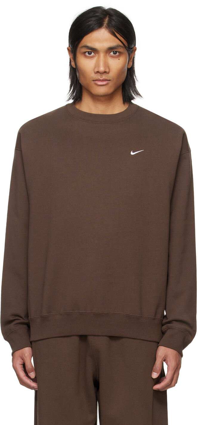 

Коричневый свитшот Solo с галочкой Nike